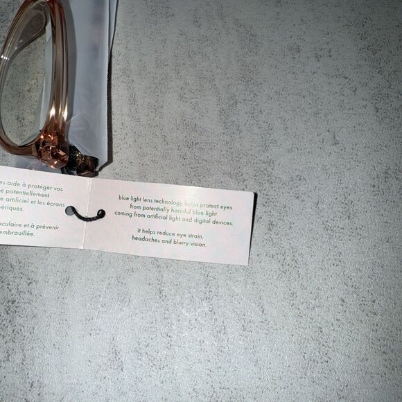 Kate Spade Emilia Cat Eye Reading Glasses Crystal Beige/Demo Lens - Picture 9 of 15